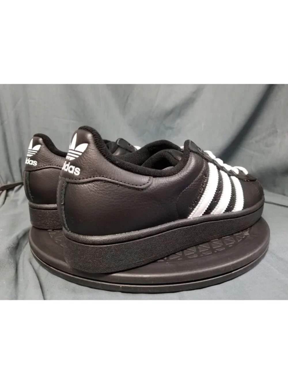Adidas Superstar II Sneakers Core Black White JI3538 Mens Size 9.5 NEW NO BOX!